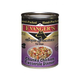 Evangers Chunky Chicken Casserole (Упакованные вручную консервы для собак Куриное Жаркое), 369 г